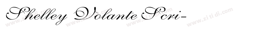 Shelley Volante Scri字体转换